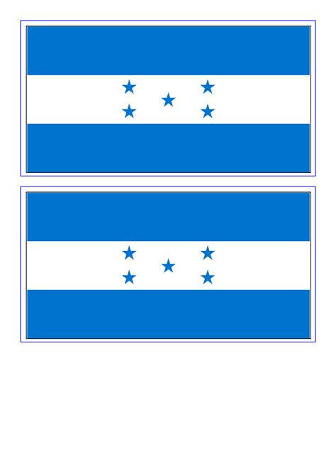 Printable Honduras Flag